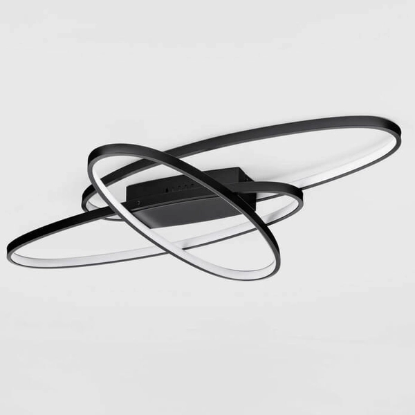 Sufitowa lampa do jadalni SICUANI LE44868 LED 47W 3000K wstęga czarna