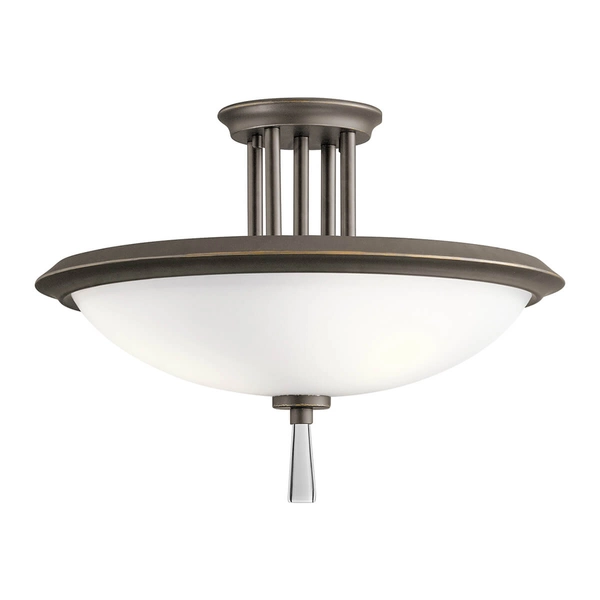 Lampa przysufitowa KL-DREYFUS-SFOZ do korytarza biała brąz