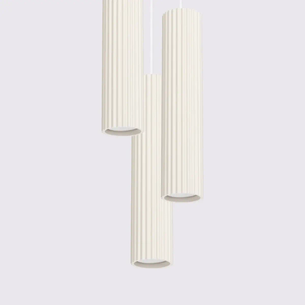 Skandynawska lampa wisząca KARBON SL.1595 potrójna beżowa