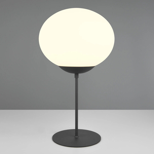 Biurowa lampka do salonu FOMENTO 563100132 Trio bańka czarny biały