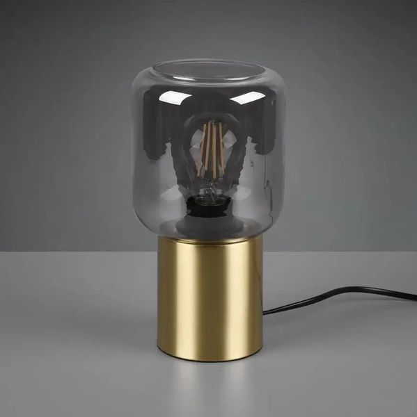 Loftowa lampka nocna Nico R50591008 RL Light szklana złota przydymiona