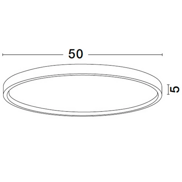 Plafon okrągły do salonu TOCACHE LE44873 LED 38W 2700-3000K czarny