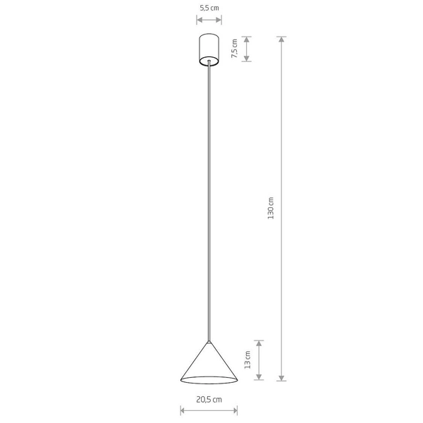Lampa do jadalni wisząca Zenith 10881 Nowodvorski zwis metalowa jedwabisty grafit