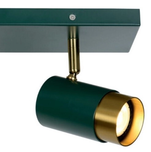 LAMPA sufitowa FLORIS 35913/02/33 Lucide regulowana OPRAWA plafoniera metalowe reflektorki zielone złote