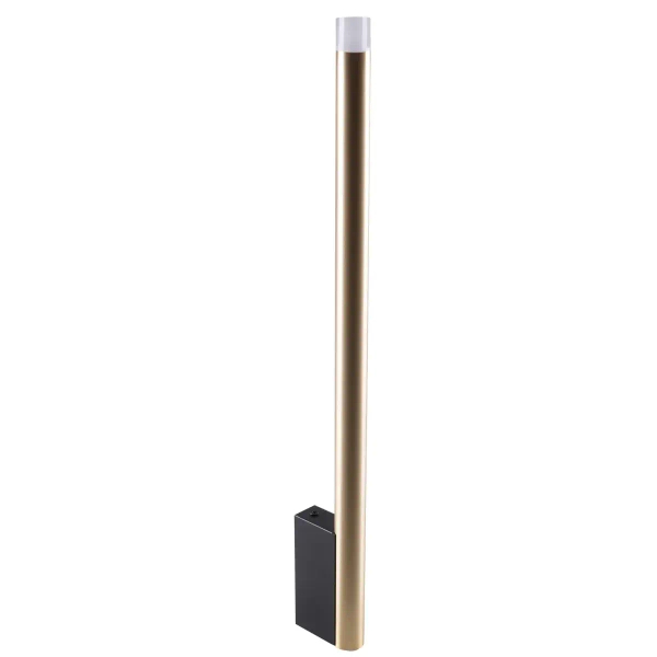 Podłużna lampa ścienna do salonu Glam 326829 metalowa złota czarna