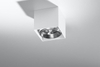 Spot LAMPA sufitowa SL.0698 metalowa OPRAWA kwadratowy downlight natynkowy biały