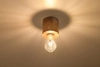 Drewniana LAMPA sufitowa SL.0672 okrągła OPRAWA spot natynkowy ekologiczny downlight