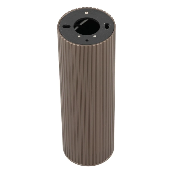 Sufitowa lampa do salonu Tune 11028 ryflowana tubka brązowy
