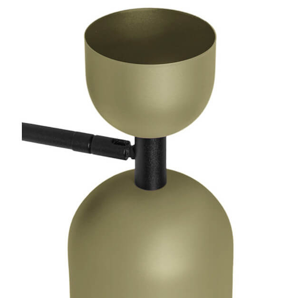 Naścienna lampa do salonu Supuru SUK11420 metalowa oliwkowa
