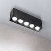 Metalowa lampa sufitowa 1062 Domeno LED 15W 4000K punkty czarna