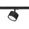 Sufitowa lampa do szyny 1-fazowej Cyklop ML1197 okrągła czarny