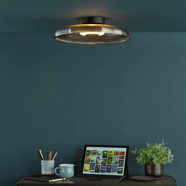 Szklany plafon do salonu Ansel ANS5222 LED 16W 3000K chrom