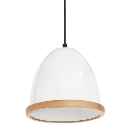 Skandynawska LAMPA wisząca STUDIO MLP8850 Milagro metalowa OPRAWA listwa ZWIS hygge biały drewno