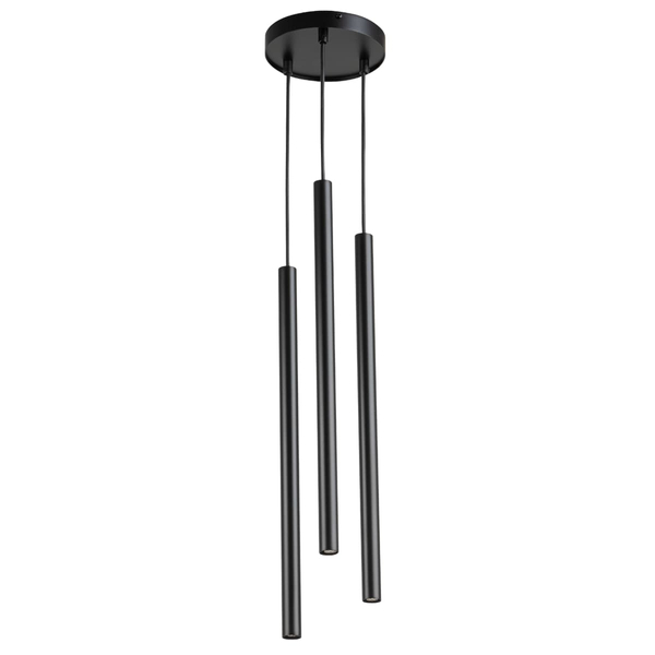 Potrójna lampa wisząca sople Sopel 33622 Sigma salonowa metalowa czarna
