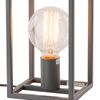 Stojąca LAMPKA nocna SIGALO MT-BR4366-T1 GR Italux stołowa LAMPA industrialna klatka loft szara