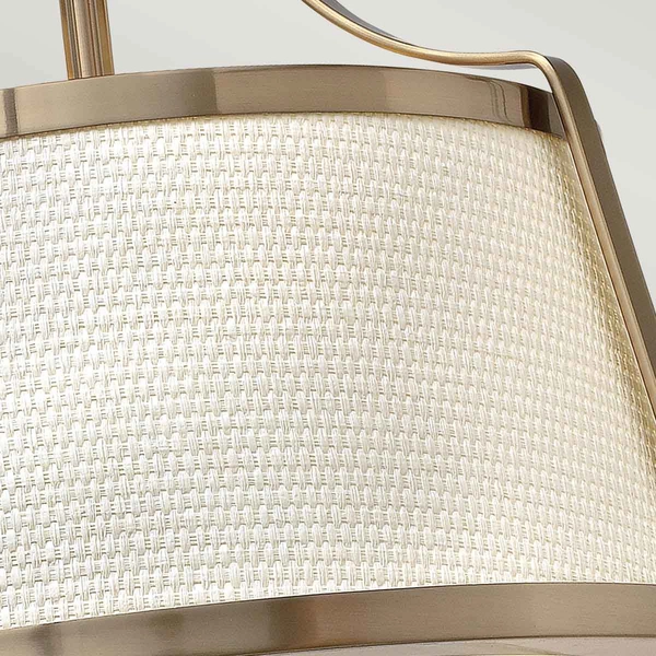 Sufitowa lampa tkaninowa Charlotte HK-CHARLOTTE-SF-BC złoty
