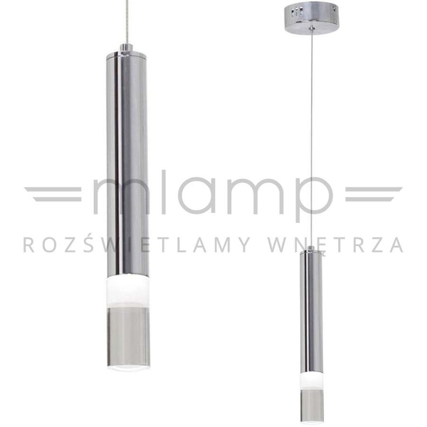 LAMPA wisząca ICE ML321 Milagro zwis OPRAWA tuba sopel LED 5W 4000K chrom