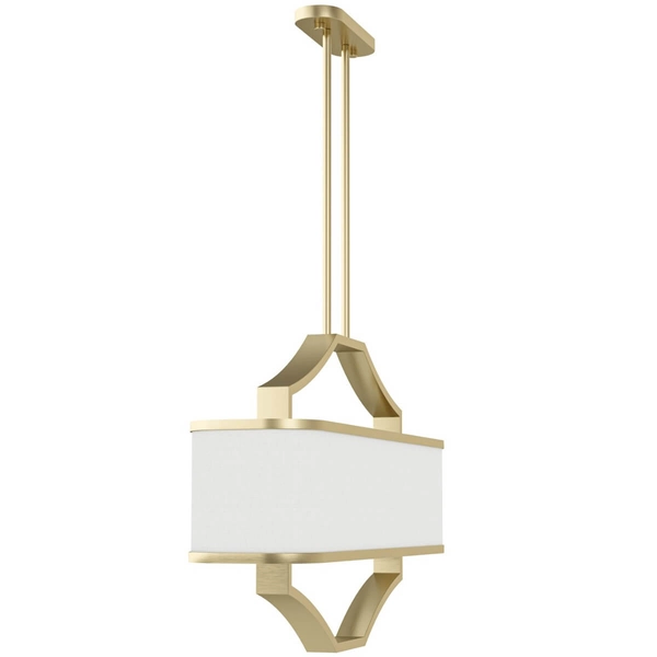 Biała lampa wisząca Gerdo Ovale zwis nad stół z materiału