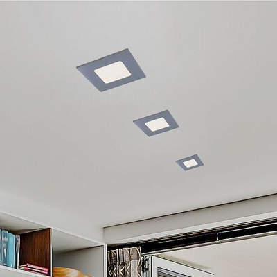 Wpust LAMPA sufitowa LOIS 5586 Rabalux łazienkowa OPRAWA kwadratowa LED 3W 4000K IP44 chrom