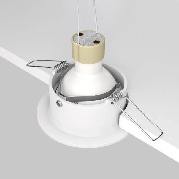 Okrągła lampa do zabudowy Slim DL027-2-01W kuchenna biała