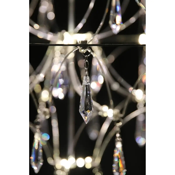 Żyrandol kryształowy Efesos 108869 LED 14W 3000K przezroczysty stalowy