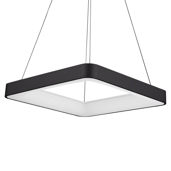 Wisząca lampa nowoczesna Giacinto square LED 50W 4000K czarna