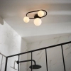 Kulista lampa sufitowa Pulsa 93524 kule balls biały IP44 czarny