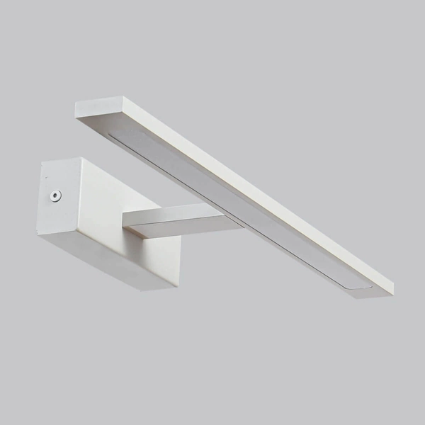 Kinkiet LAMPA ścienna ISLA GS-LWB-12W/3 WH Light Prestige metalowa OPRAWA galeryjka LED 12W 3000K nad obraz IP44 biała