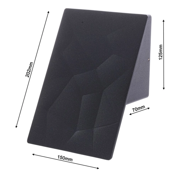 Zewnętrzna LAMPA elewacyjna CRACKS ML095 Milagro ścienna OPRAWA metalowa LED 10W 4000K do ogrodu IP44 czarna