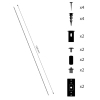 Zawiesie do szyn magnetycznych Magnetic Track ML2189 sufitowe czarny