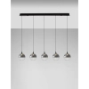 Wisząca lampa kulista LURVELA LE45131 LED 20W 3000K szara czarna