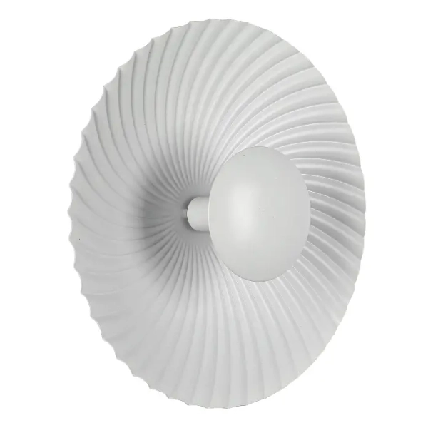 Okrągła lampa naścienna Sola LP-0105/1W WH do przedpokoju biały