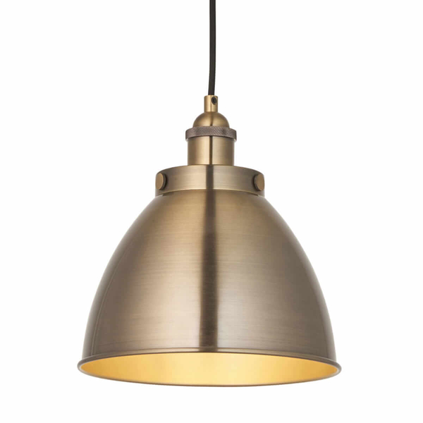 Lampa wisząca nad wyspę kuchenną Franklin 98745 Endon kopuła mosiądz