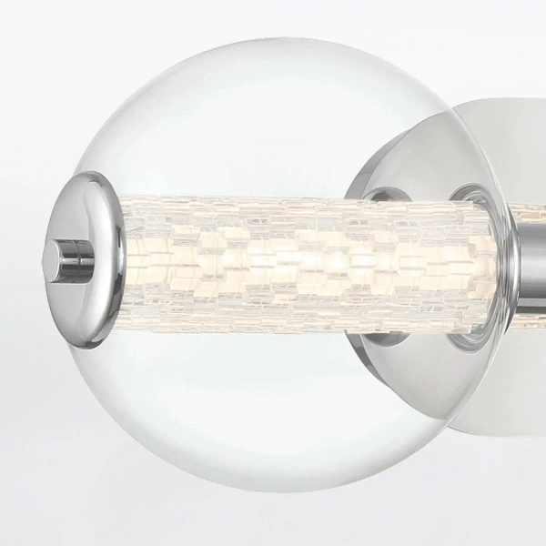 Ścienna lampa Atomo QN-ATOMO-3W-PC LED 13W 3000K IP44 bubble srebrny