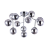 LAMPA sufitowa DALLAS MOD545PL-12CH Maytoni metalowa OPRAWA modernistyczny plafon molekuły chrom przydymione