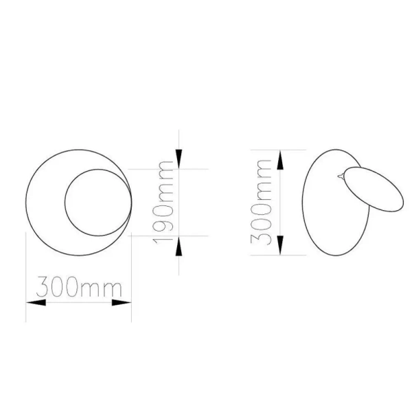 Okrągła lampa ścienna Pills ST-8371 L Step LED 18W 3000K do sypialni biała