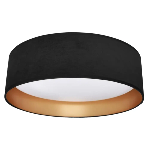 Okrągła lampa sufitowa RONDO BLACK ML7070 LED 18W 4000K czarna złota