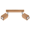 Drewniana lampa sufitowa SL.1036 regulowane tuby do sypialni