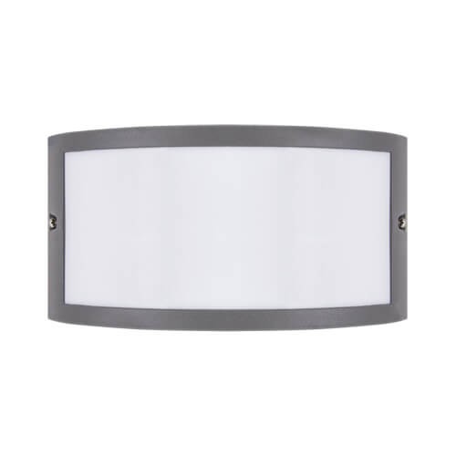 Elewacyjna LAMPA ścienna GRETA 03019 Ideus zewnętrzna OPRAWA półokrągła kinkiet przyścienny outdoor IP54 ciemnoszary