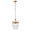 Salonowa lampa wisząca Marietta 112572 na łańcuchu mosiądz