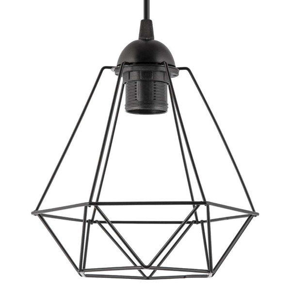 Druciana lampa wisząca VEN W-L 1201/3 industrialna czarne