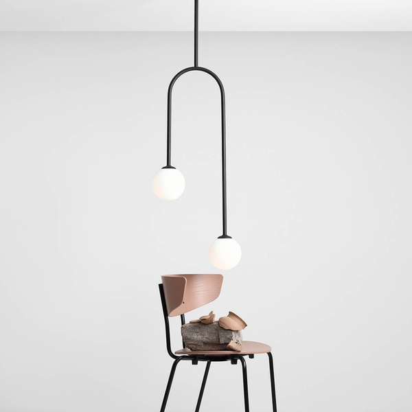 Salonowa lampa przysufitowa Nave 1088PL_H1 czarna biała