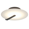 Ścienna lampa do salonu Nuvola QN-NUVOLA-F-M-BK LED 18W 3000K czarna biała