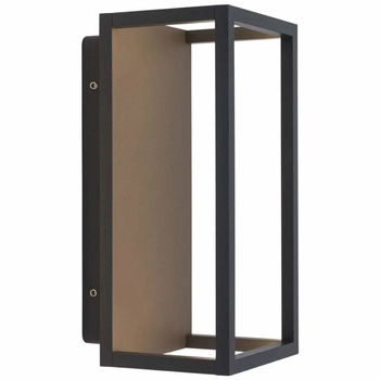 Elewacyjna LAMPA ogrodowa SYMMETRY LED 8176 Nowodvorski prostokątna OPRAWA outdoor LED 7W 3000K zewnętrzna IP54 grafitowa