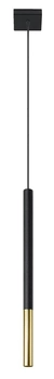 LAMPA wisząca SL.0891 tuba OPRAWA metalowa ZWIS okrągły czarny złoty