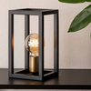 Lampka stojąca klatka metalowa VIGO 50247 Sigma loft nocna czarna