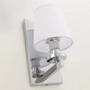 Klasyczna LAMPA ścienna LONDON W01014WH Cosmolight abażurowy kinkiet do sypialni biały