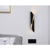 LAMPA ścienna AGI KGG2E14 Abigali metalowa OPRAWA kinkiet czarny złoty