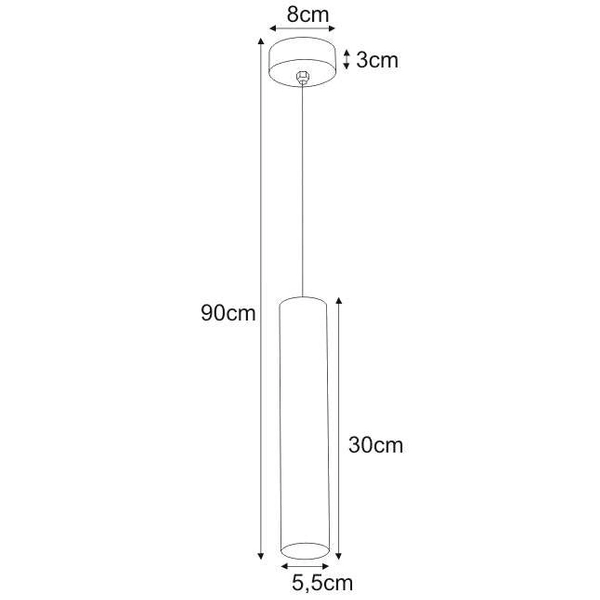 LAMPA wisząca Cork K-4825 Kaja metalowa OPRAWA okrągły ZWIS tuba złota