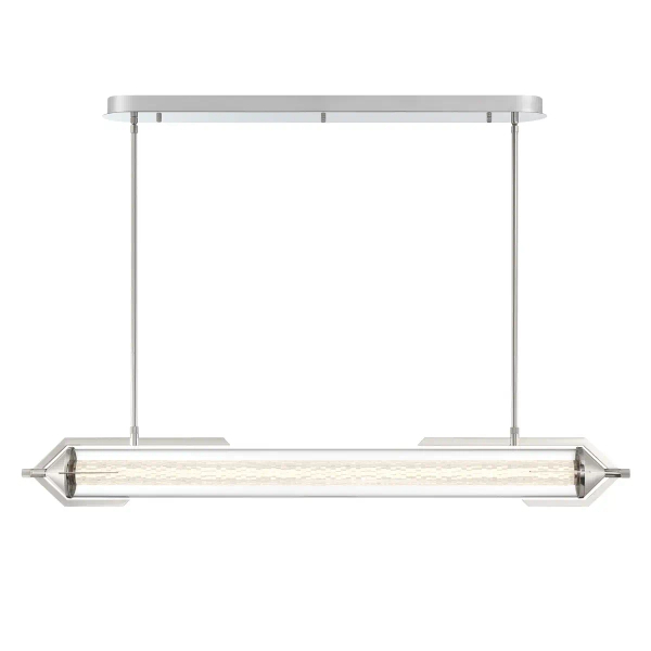Lampa wisząca Espada QN-ESPADA-LP-PC LED 38W 3000K tuba szklana srebrny